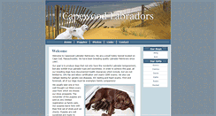 Desktop Screenshot of capewoodlabradors.com